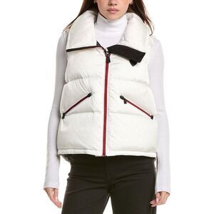 Post Card Womens  Down Vest, White
